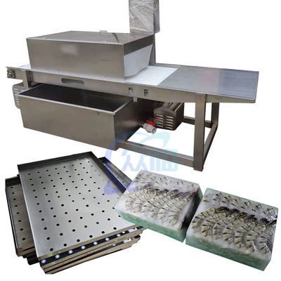 Bom preço Equipamento de processamento de peixe e camarão de frutos do mar Máquina de pesca rápida de peixe e camarão separador de bandejas de peixe e camarão on-line