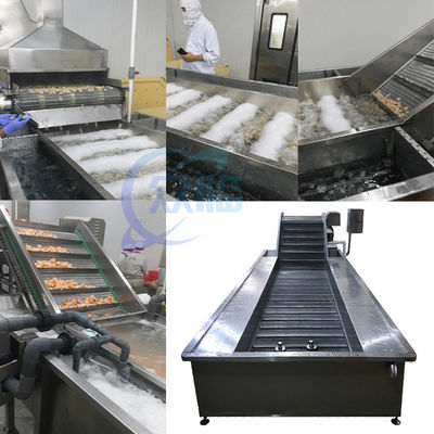 Bom preço Máquina de refrigeração de água gelada de camarão cozido aquecido Máquina de limpeza de água fria de camarão on-line