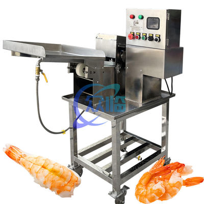 Máquina de corte de camarão industrial ISO multifuncional 850x800x1250mm
