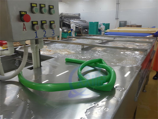 Bom preço Máquina de processamento de peixe de limpeza de camarão 5.17KW resistente ao desgaste on-line