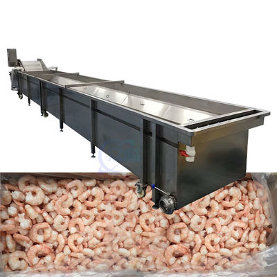 Bom preço Equipamento durável de 380V para processamento de peixe, máquina de processamento de camarão anti-corrosião on-line