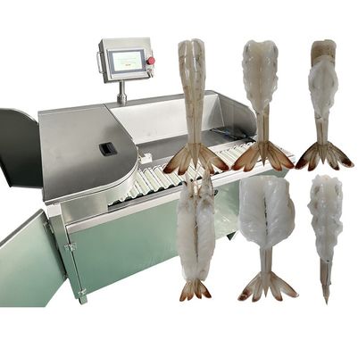 Dispositivo estável de descascar camarão PLC, máquina de descascar camarão de aço inoxidável