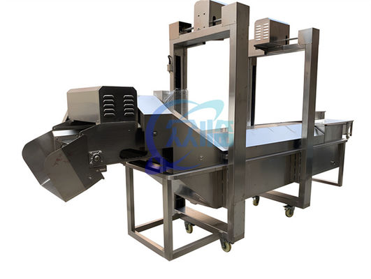 Bom preço 500-600 kg/h Máquina de cozinhar camarão estável com ecrã táctil PLC on-line