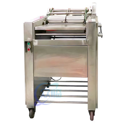 Bom preço Máquina estável SUS304 para descascar peixe, Máquina de limpeza de sardinha semiautomática on-line