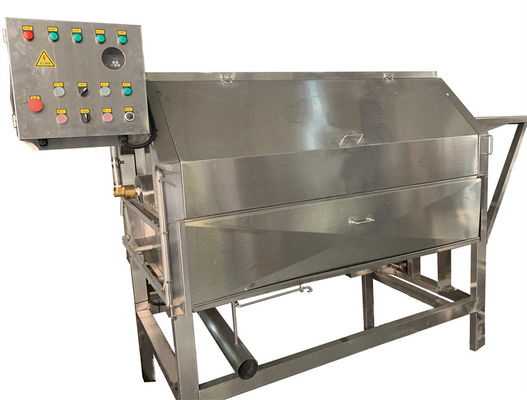 Bom preço 2.2KW Máquina de remoção de escamas de peixe durável, Equipamento anti-corrosivo de descascagem de peixe on-line