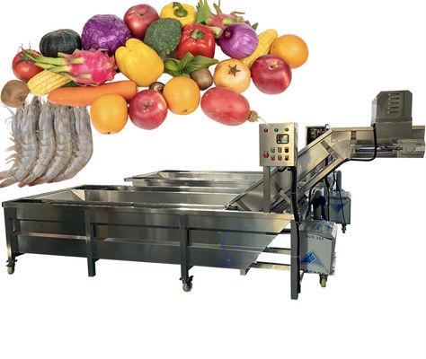 2200W SUS304 Pequena máquina de limpeza de peixe, máquina de lavar frutas e vegetais durável