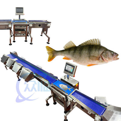 Máquina de pesagem e classificação de peixes para ambiente aquático