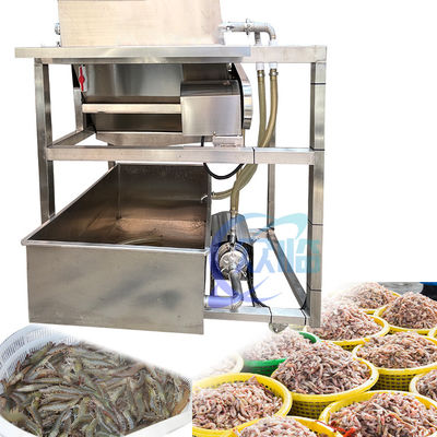 Máquina de separação de bigode de camarão Fábrica de processamento de frutos do mar Batch Camarão Lavadora de camarão Máquina de lavar camarão