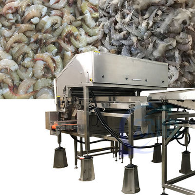 Bom preço Máquina de triagem de cabeças e conchas de camarão máquina de limpeza máquina de processamento linha de montagem da planta de montagem cabeças de camarão removidas on-line