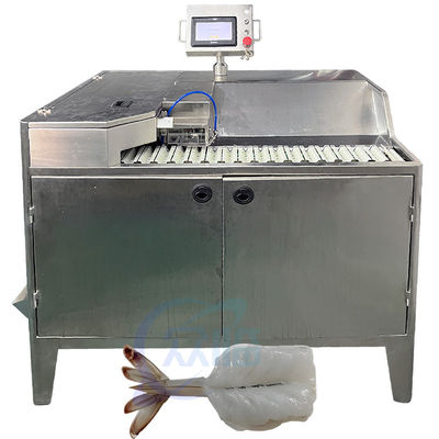 Máquina automática de descascar e descascar camarão Máquina de descascar camarão Preço industrial Camarão descascado e descascado