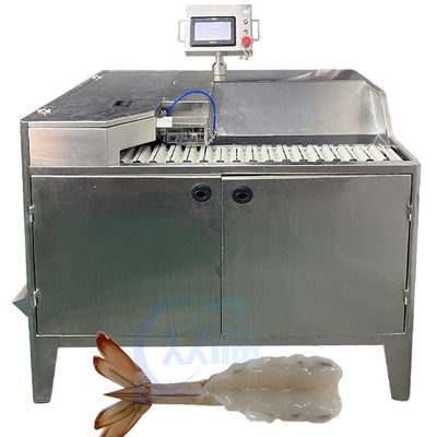Bom preço Camarão Smart Descascado e Descascado Camarão de casca e máquina de corte visceral para fábrica de processamento de frutos do mar on-line