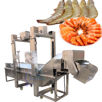 Bom preço Fabrica de processamento de frutos do mar máquina de vaporagem contínua de camarão máquina de vaporagem de peixe on-line