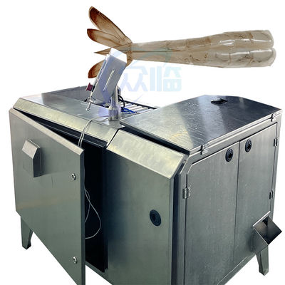 Máquina automática de limpeza da viscera de camarão