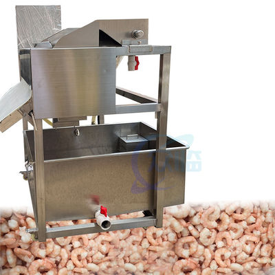 Equipamento de limpeza de cabelos de camarão de aço inoxidável Máquina de limpeza e remoção de lixo de camarão