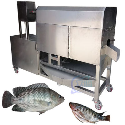 Máquina de limpeza e de extirpação de tilapia Aringá, matando peixes Máquina de evacuação e escamação de peixes Máquina de abertura da barriga