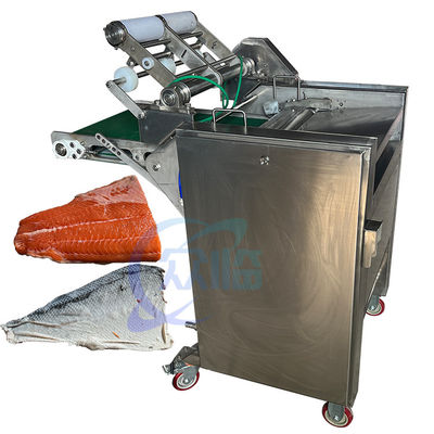 Bom preço Peixes semiautomáticos da máquina de descascamento dos peixes que processam e que descascam a linha de produção máquina de descascamento elétrica on-line