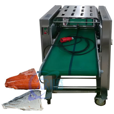 Linha de processamento de peixe Linha de produção Equipamento de corte de pele de peixe Máquina de descascar de aço inoxidável Linha de processamento de peixe