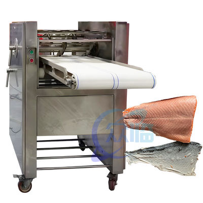 Bom preço 40-60pcs/min Máquina de Descascar Salmão de Alta Eficiência 0,75KW Máquina de Descascar Salmão on-line