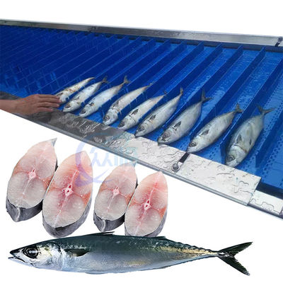 Bom preço Máquina de corte de peixe, máquina de corte de carne óssea automática de alta eficiência 304 aço inoxidável pode ser tamanho personalizado on-line