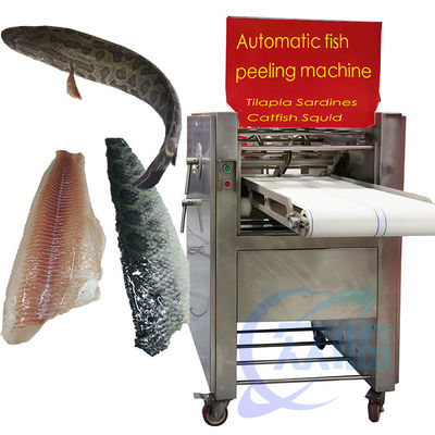 Máquina de limpeza de sardinhas semi-automática de descascagem de peixe SUS304 estável