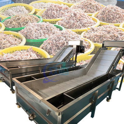 Bom preço Máquina de lavagem de vegetais de alta pressão de circulação de água Máquina de lavagem de frutas Máquina de lavagem de bolhas on-line