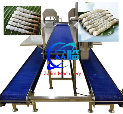 Máquina NOBASHI de grande capacidade, máquina de alongamento de camarão Tempura, linha de alongamento NOBASHI