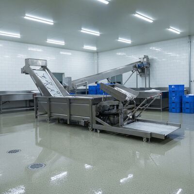 Bom preço SUS304 Balde de elevação automático para processamento de frutos do mar Balde de elevação automático de frutos do mar estável Zolim Balde de elevação automático Hopper on-line