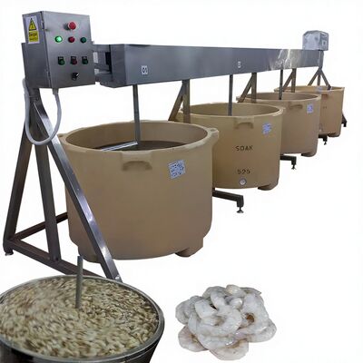 Bom preço Máquina automática de imersão de camarão, liquidificador, multifuncional, 1,1kw, máquina de imersão de peixe, misturador de frutos do mar, agitador automático on-line
