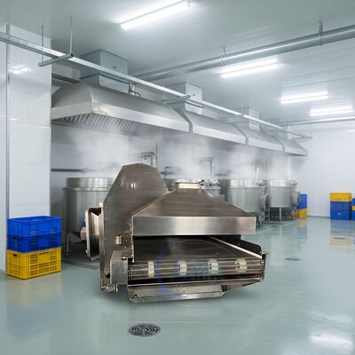 Bom preço CE máquina de blanqueamento para processamento de frutos do mar equipamento de cozinha durável túnel de cozinha automática para peixe linha de cozinha de frutos do mar on-line