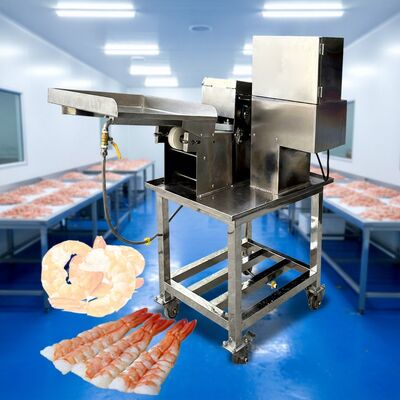 Bom preço Máquina de corte de camarão inteligente SUS304 Anticorrosão Equipamento de corte de camarão Certificação CE Cortador de camarão de sushi para frutos do mar on-line