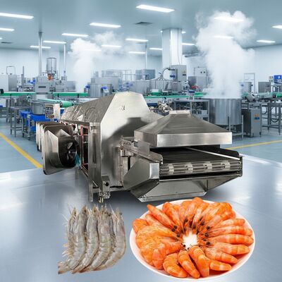 Bom preço Máquina de cozinha de camarão inteligente durável Multiscene 11000x2200x2000mm Cozinheiro de camarão Linha de cozinha de camarão para cozinhar plantas de frutos do mar on-line