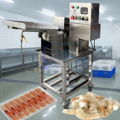 Bom preço Certificação CE Máquina de Corte de Camarão Sushi Máquina de Processamento de Camarão Multifuncional 380V Máquina de Descascamento e Corte de Camarão on-line