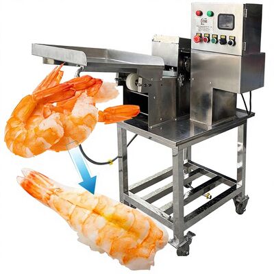 Bom preço Máquina de corte de camarão de sushi para frutos do mar e camarão Cutter Barriga de camarão 0.4KW Camarão de volta Machine de corte 50-70Pcs/Min Sushi EBI Cutter on-line
