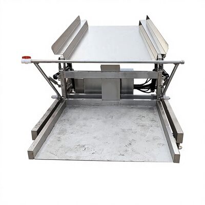Bom preço Tanque de despejo automático de frutos do mar para processamento de alimentos Plataforma de elevação de balde de plástico 2.2kw Tanque de elevação de banheira giratória automática on-line