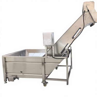 Bom preço Processamento de frutos do mar Máquina de lavagem Máquina de elevação Matéria-prima Elevador camarão Elevador Cinturão transportador elevado Cinturão de saída elevado on-line