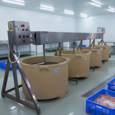 Bom preço Misturador de camarão misturador de camarão máquina de processamento de imersão misturador de isolamento barril misturador automático misturador de camarão filé de imersão on-line