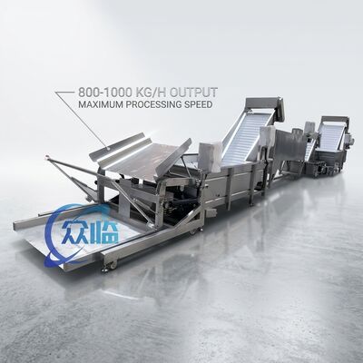 Bom preço Sistema automático automático de descabeçamento de camarão SUS316L 1500-2000KG 2.2KW 415V para linha de processamento de camarão on-line