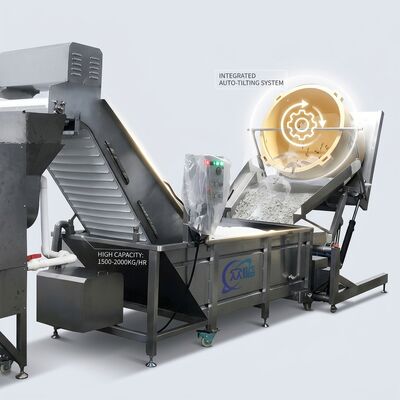 Bom preço Equipamento para Fábrica de Processamento de Frutos do Mar com Novo Design, Grau Alimentício SUS304, 1500-2000KG, 9.0KW, 60Hz on-line