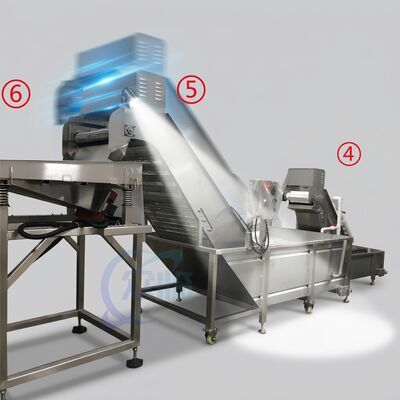 Bom preço Equipamento mais recente para processamento de camarão SUS316 800-1000KG 7.5KW 50Hz para Fábrica de Catering on-line