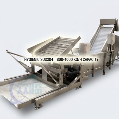 Bom preço Sistema de descabeçamento de camarão de velocidade variável grau alimentar SUS304 500-800KG 11.7KW 415V para linha de processamento de camarão on-line