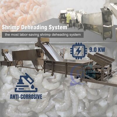 Bom preço Advanced Shrimp Head Separation Machine SUS304 2000-2500KG 15KW 440V For Seafood Export Company on-line